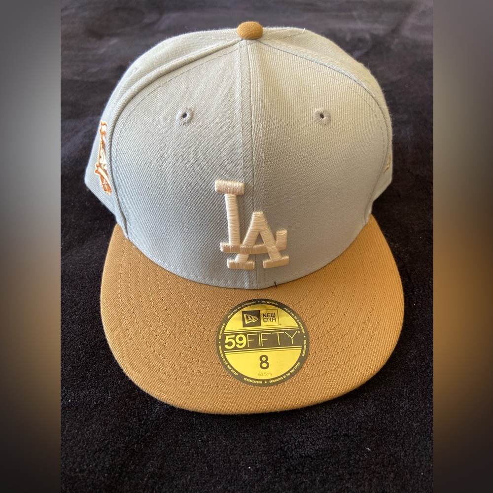 New Era Gray and Tan 59FIFTY Fitted Hat